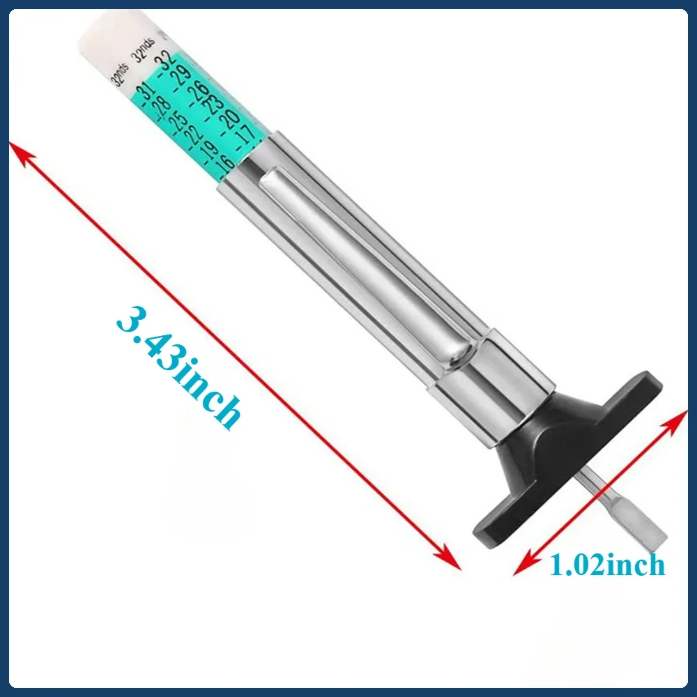 25mm Car Tyre Measuring Pen   Depth Feeler Gauge Thickness Gauges  Universal Tire Tread Pattern Depth Measuring Tool