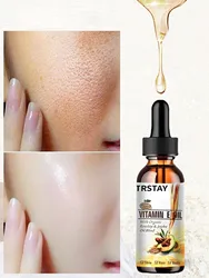 TRSTAY vitamin E essence oil shrinks pores, reduces fine lines, nourishes skin, and cleans face