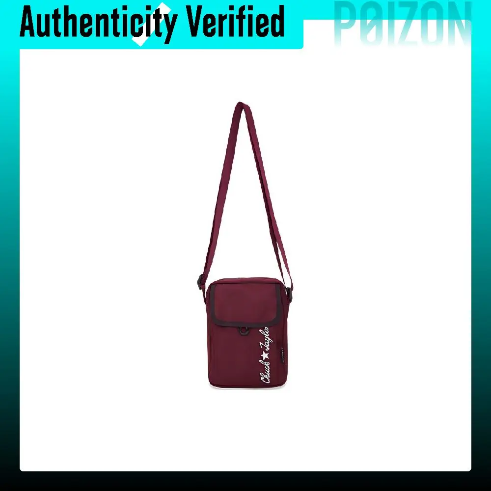 Converse Embroidery Shoulder Bag, Crossbody Bag Regular Unisex Rose Dark Red 10023825507
