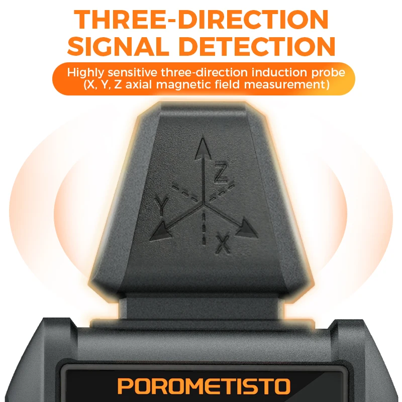 ET01Pro 5-in-1 สนามแม่เหล็กไฟฟ้าเครื่องตรวจจับรังสี 30Mhz ~ 8GHz ความถี่ EMF เครื่องวิเคราะห์สามแกน Radiometer Tester