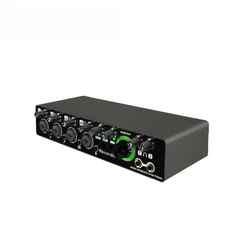 Professional 24-bit 192 kHz interface Audio 4-in-4 audio interface
