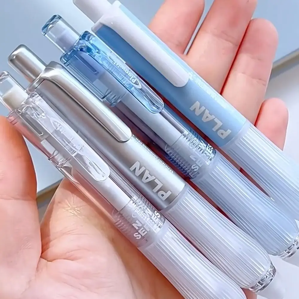 2 pcs Novelty Press Tiny Gel Pens Set ABS Multifunction Student Writing Pen Sign Pen Retractable Gel Pen Smooth Writing