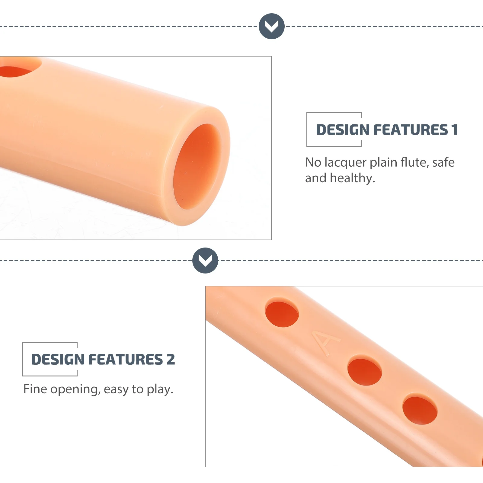 

3Pcs Short Flute A Key Beginner Practice Flute for Children Easy Use Durable Plastic Clarinet Instrument Small Clarinet