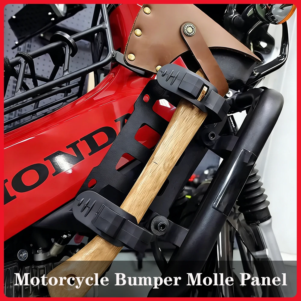 

Motorcycle Bumper Molle Panel For Trunk Storage Aluminum Alloy Waterproof Tactical Molle Organizer Modular Storage Panel
