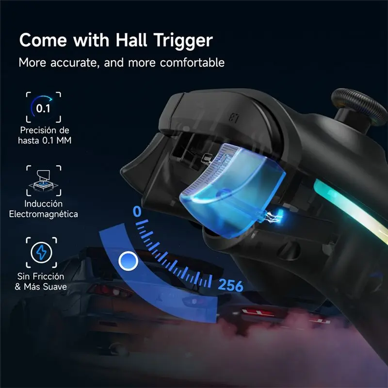 Y44A X15 Wireless Gamepad Hall Joystick, PC Controller for Switch/Android/iOS, RGB Light, 1000mAh Battery, 3-Mode Connection