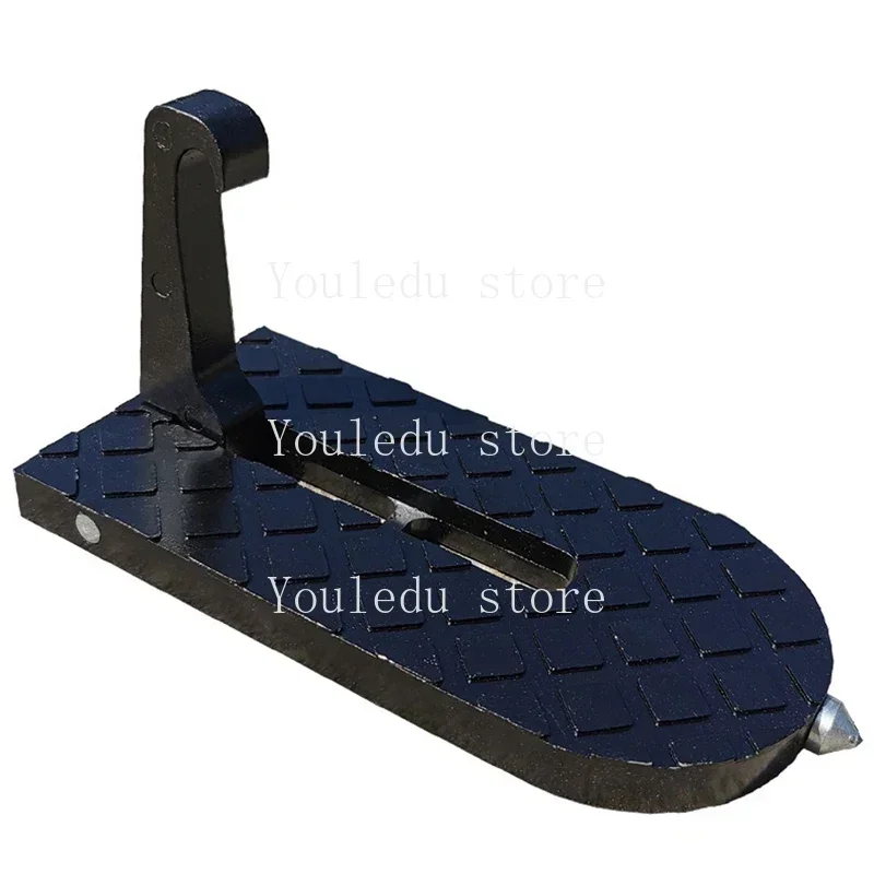 Universal Foldable Car Door Step Pedal Portable Space Saving Car Latch Hook Doorstep Aluminum Alloy Roof Rack Foot Pedal Ladder