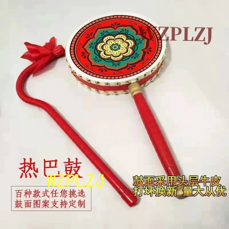 Drum Tibet Traditional tambourine Shaman  Children With Drumsticks  Percussion Musical event Game InstrumentsDrum