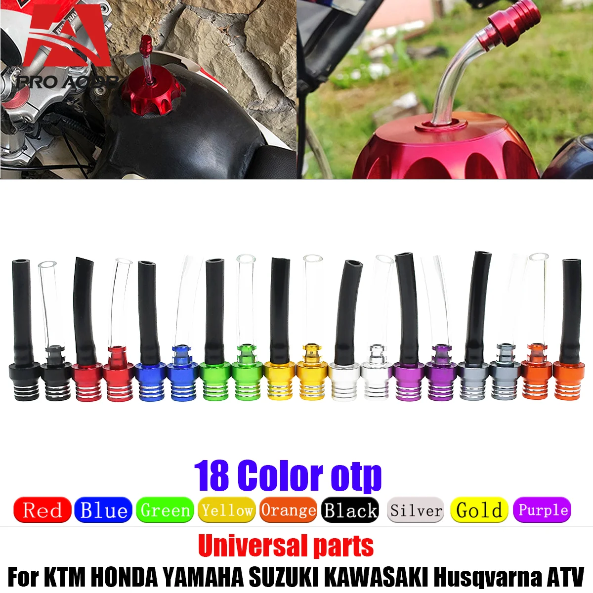 

Universal CNC Aluminum Fuel Tank Air Vent Gas Cap oil Vent For CR CRF YZ YZF K.T.M RMZ KXF KAYO BSE Motocross Dirt Pit Bike ATV