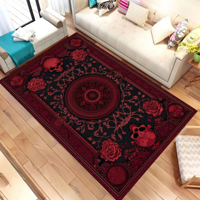 Purple Persian Vintage Pattern print Rug,lounge coffee table mat,bedroom bedside rug,hallway Welcome rug,Non Slip Rug,Present