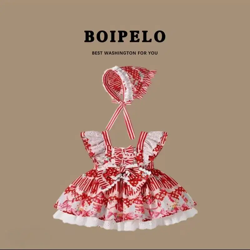 Handmade Arrivals Lolita Princess Dress Flower Girls Birthday Wedding Princess Cute Dress lolita Festival Boutique clothes