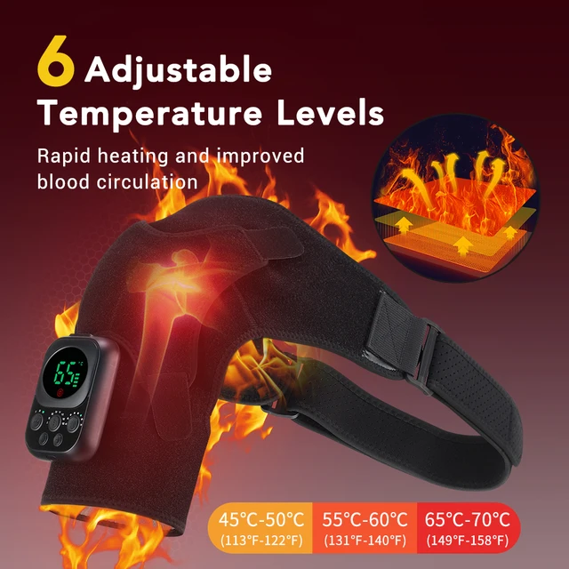 Wireless Control Shoulder Massager Heating 3