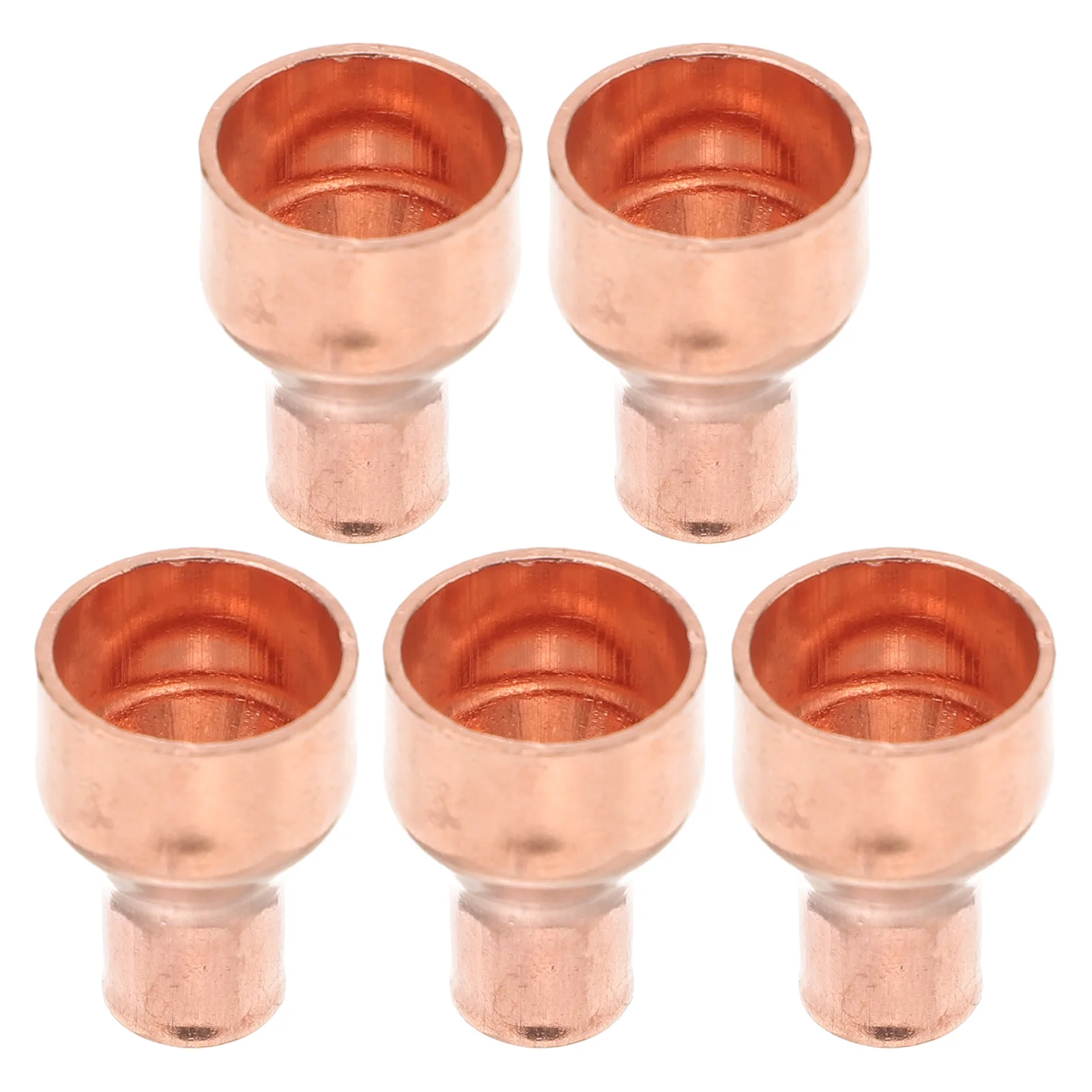 

5pcs Copper Pipe Joint 3 4 to 1 2 Reducer Tubing Coupling Straight Connector Plumbing HVAC Refrigeration