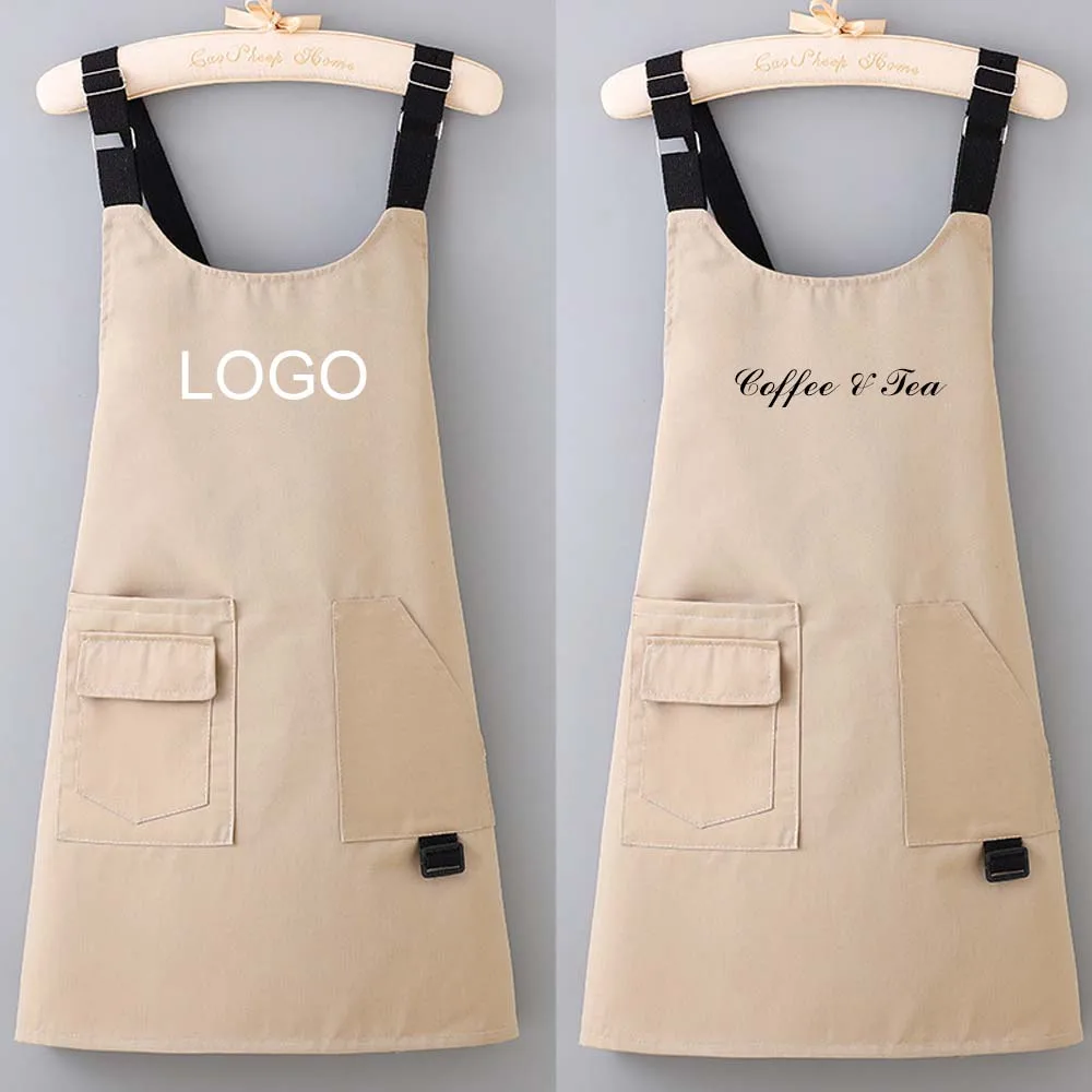 

New Style Crossover Women's Beautiful Kitchen Cooking Waist Milk Tea Nail Salon Work Clothes Apron