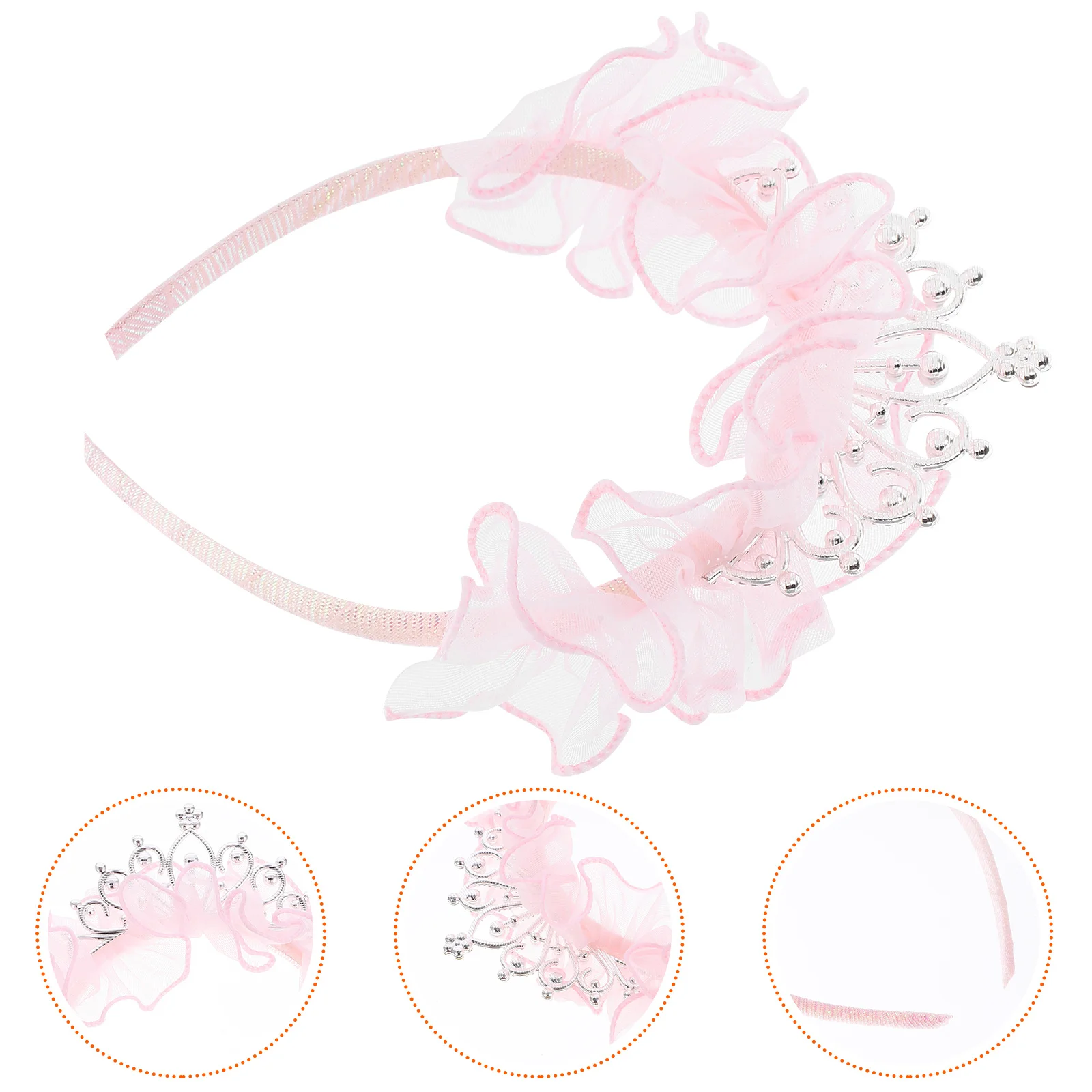 

Colored Princess Crown Headband Party Hair Accessory Birthday Crown Hairband Plastic Decoration Candy Headband