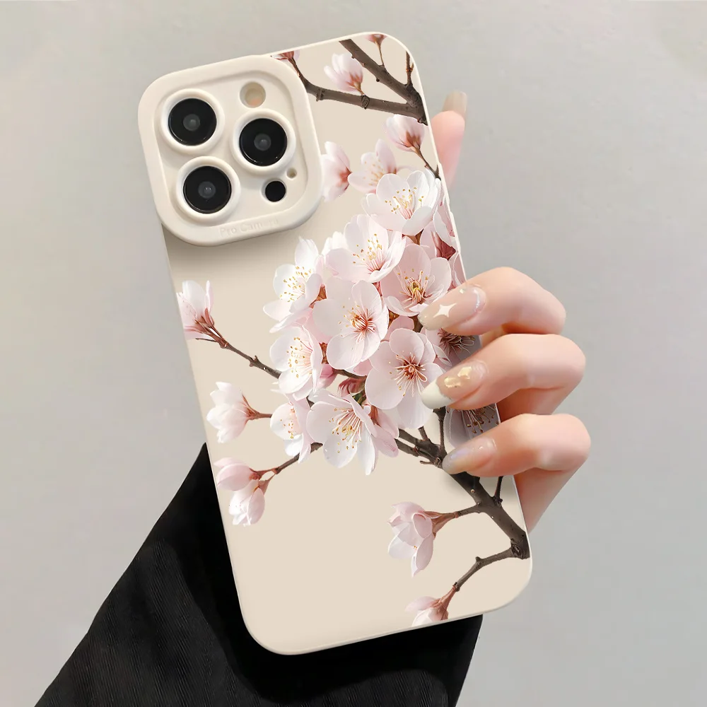 Wrist Strap Lanyard Pink Cherry Blossom Phone Cases For Samsung Galaxy S26 S25 S24 Plus A54 A56 Ultra S22 S23 A55 A34 A36 Cover view 4