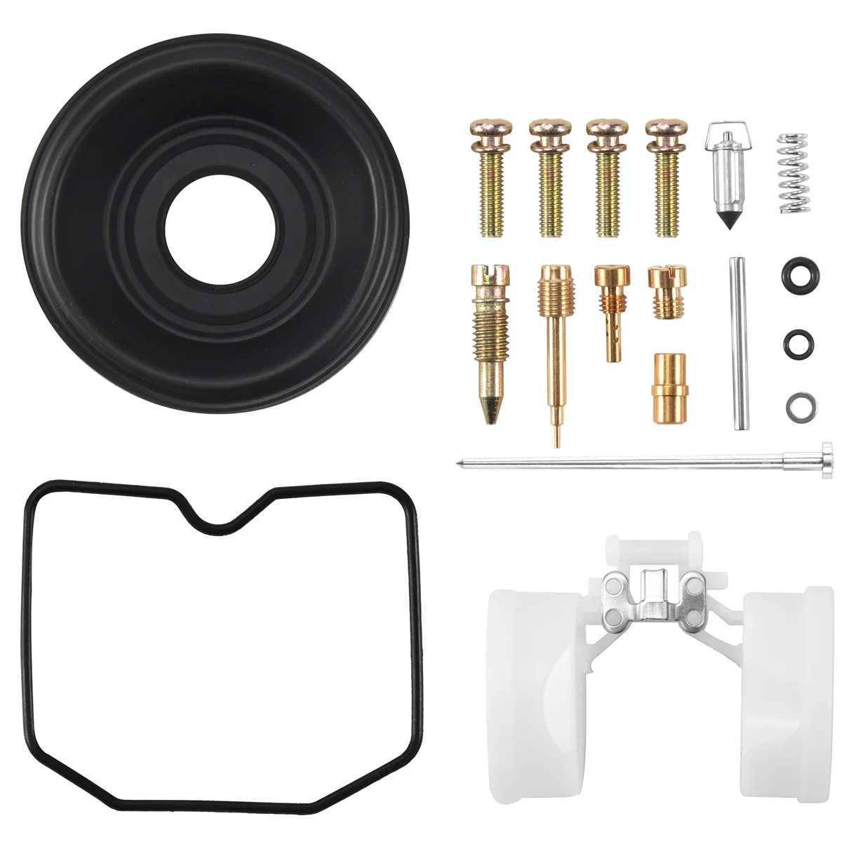 Carburetor Repair Kit Configure Vacuum Diaphragm and Float for Kawasaki ZRX400/ZRX-II ZR400C/E/F Keihin 1989-1997