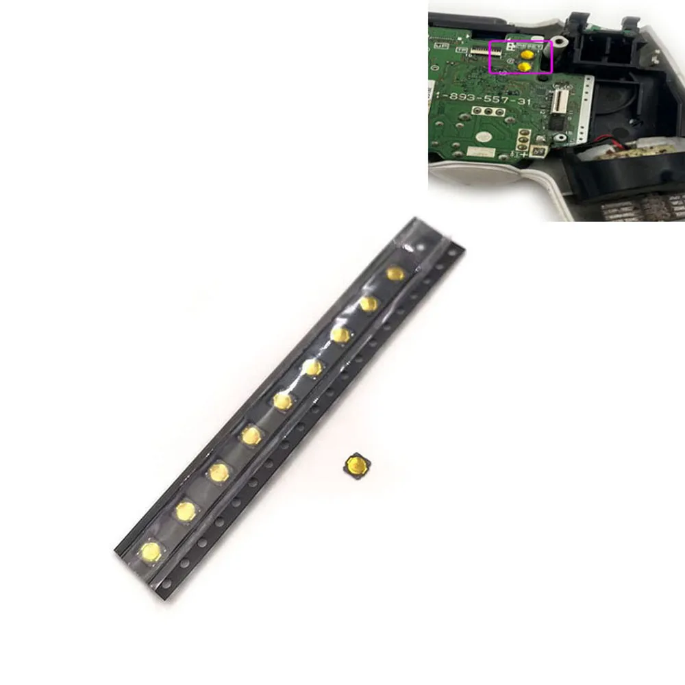 Interruptor de encendido y APAGADO para PS4 slim pro, botones de tecla pas, almohadilla de circuito, control de reinicio, 3DS XL