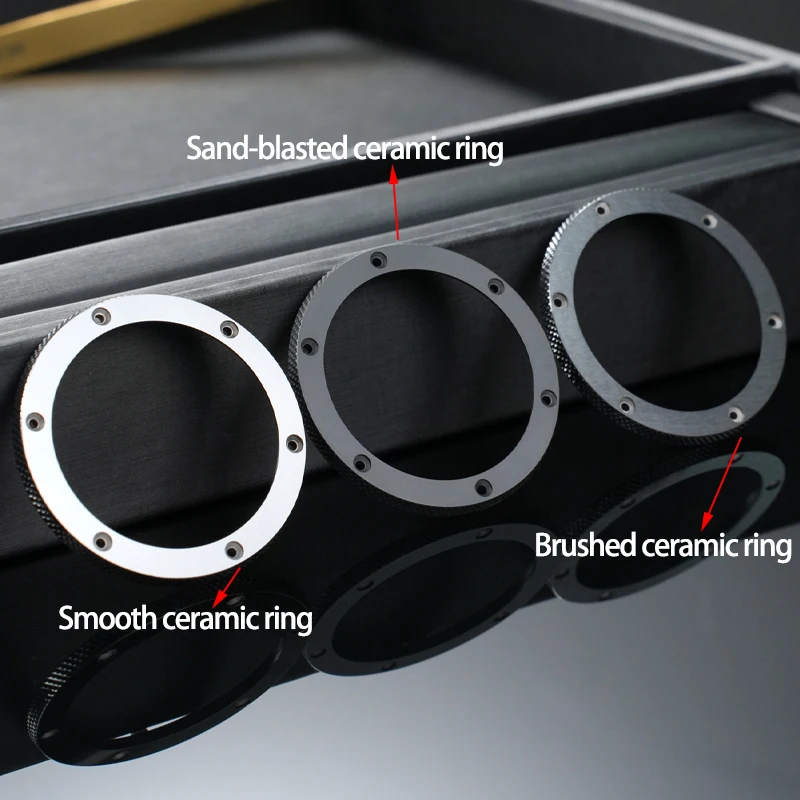 Insertos de bisel de reloj de cerámica para Hublot Classic Big Bang, piezas de repuesto de bisel de reloj automático de 44mm, piezas de reloj negras