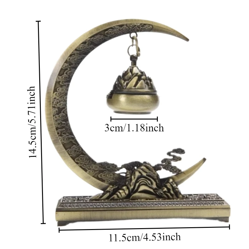 Small Xiangyun Non Stick Powder Pan Goose Pear Tent Fragrance Hainan Agarwood Sandalwood 42pc Pan Fragrance Alloy Incense Burner