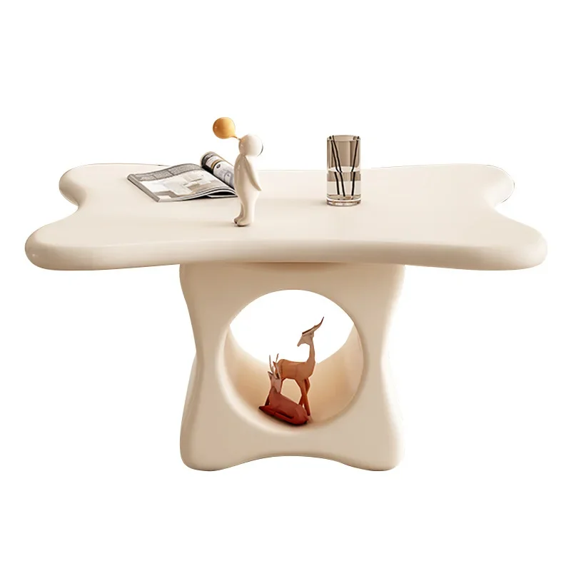 Cream wind creative cloud coffee table living room home simple special-shaped tea table