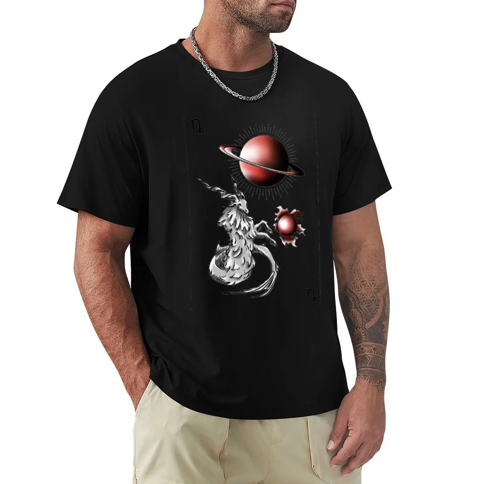 

Capricorn T-Shirt graphic shirts football t shirt graphic t shirt vintage anime clothes mens plain t shirts