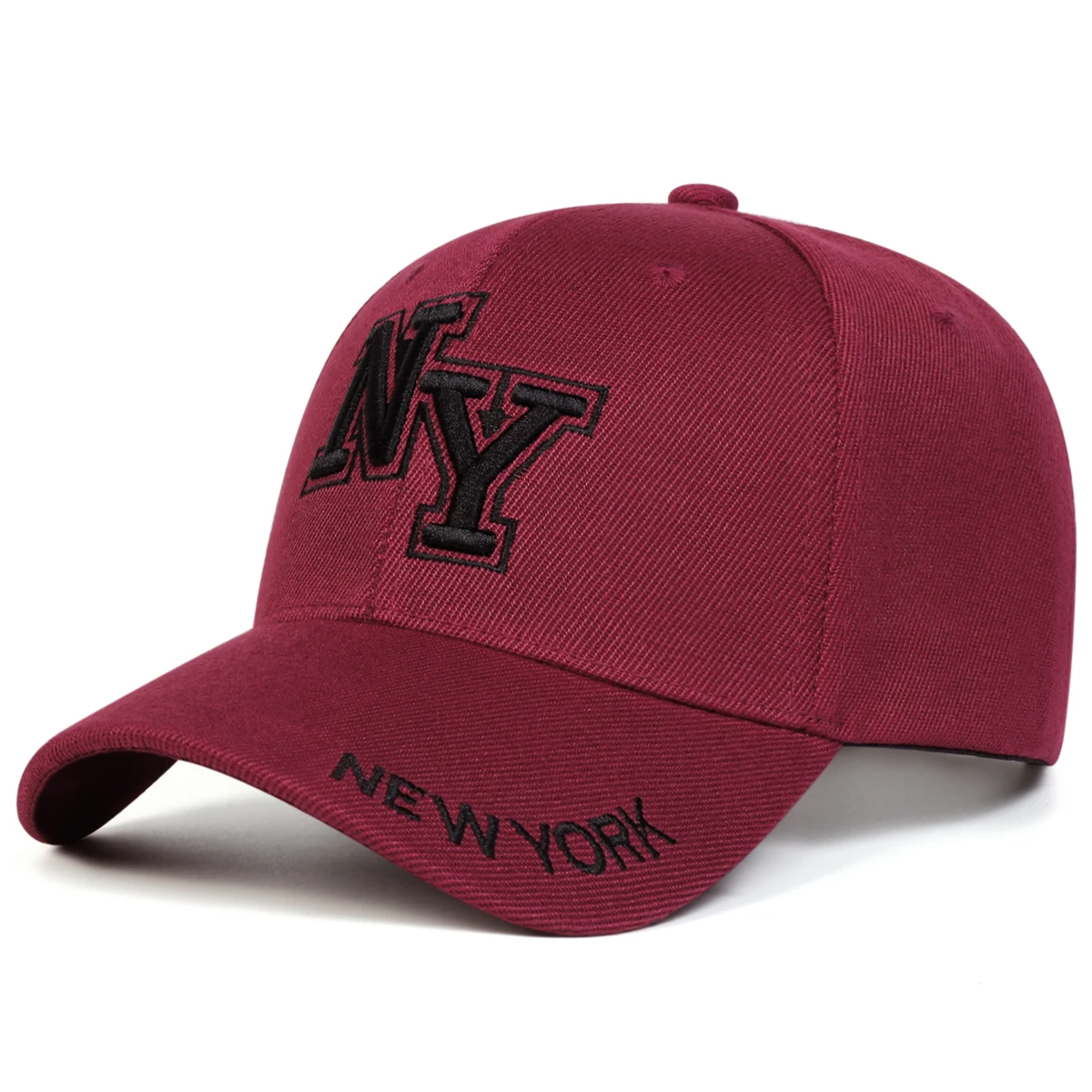 للجنسين نيويورك إلكتروني التطريز قبعات البيسبول الربيع والخريف في الهواء الطلق قابل للتعديل قبعات عادية واقية من الشمس قبعة قبعة رياضية