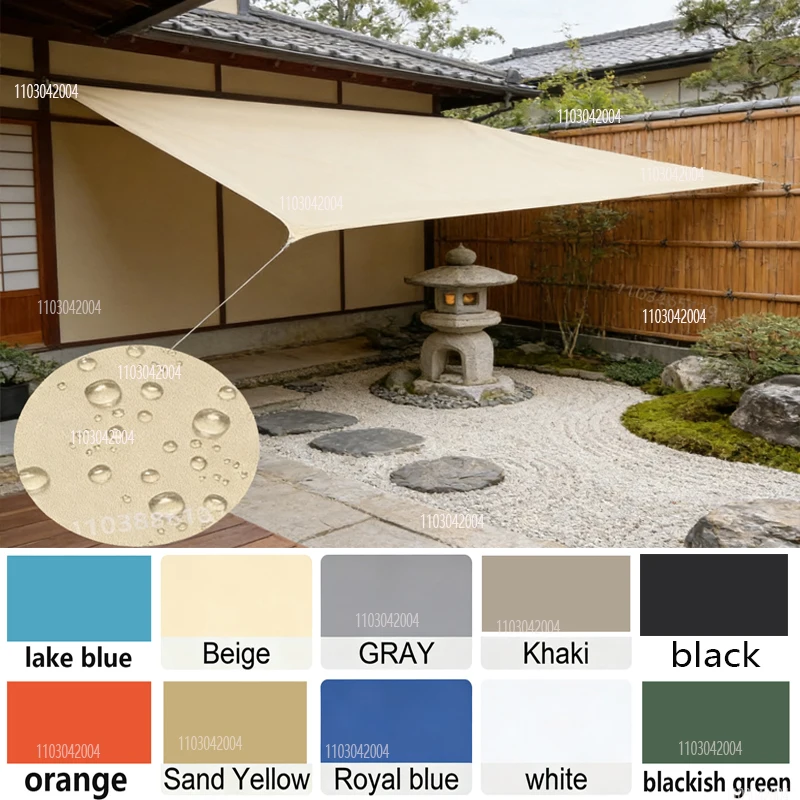 Rechteckiger Wasserdichter Sonnenschutz-Segel-Pavillon - UV-Beständiger Sonnenschutz-Pavillon und Sichtschutz, Geeignet für Außengärten, Terrassen