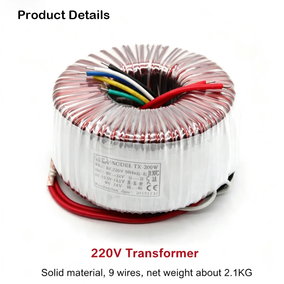 Trasformatore Toroidale Dentale 80 Watt / 200 Watt, Parti di Ricambio per Poltrona Odontoiatrica, Trasformatore di Alimentazione per Unità Dentale
