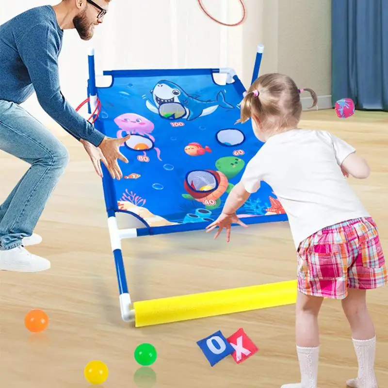 Zwembad Cornhole Games Cornhole Interactieve Outdoor Speelgoed Drijvend Zwembord En Strandbal Toss Games Voor Strand Achtertuin