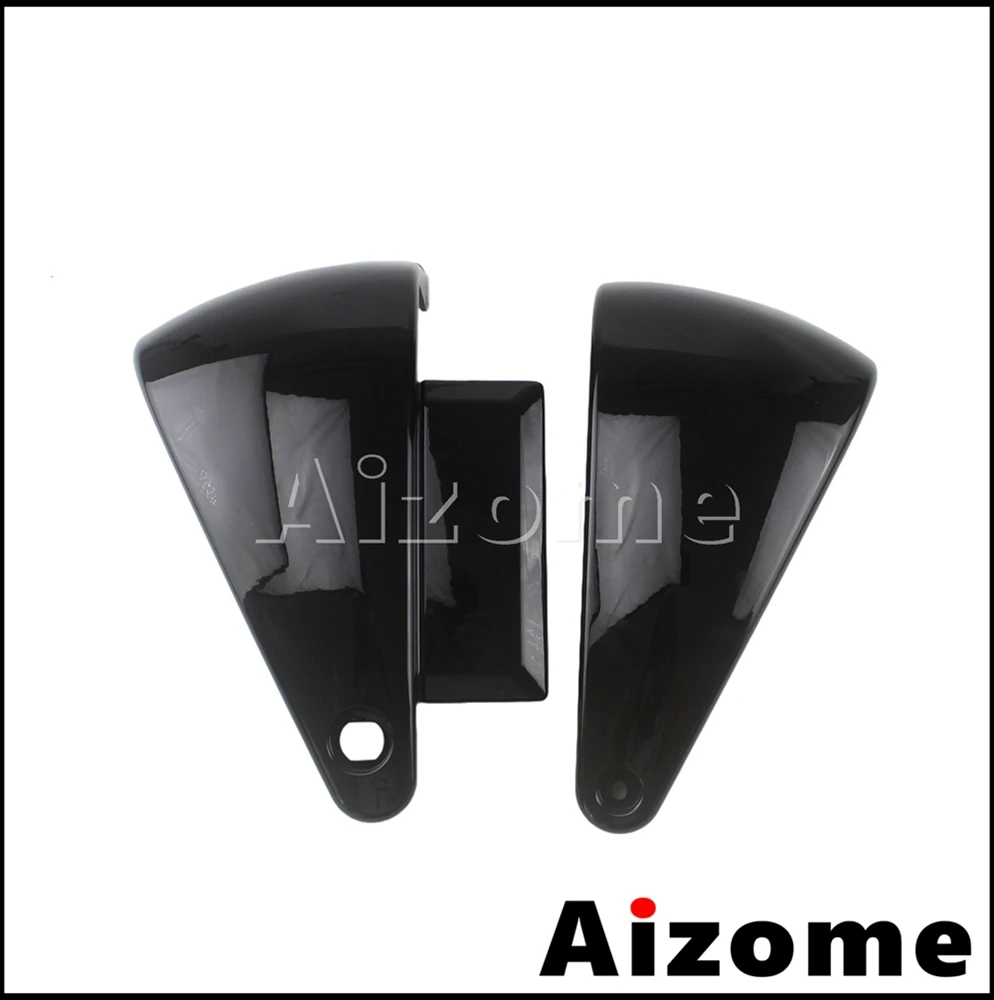 Chrome Black Side Battery Fairing For Kawasaki Vulcan 400 VN400 95-04 Vulcan 800 VN800 95-06 Motorcycle Battery Protection Cover