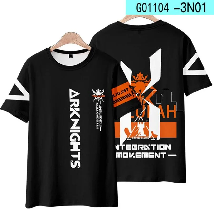 Mannen En Vrouwen Spel Arknights 3d Print T-Shirt, Vrouwen T-Shirt, Tops, Grafische T, Texas, Amiya, Chen, Lapland, Exianai, Skadi, W