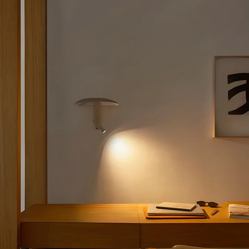 TechHPNordic Mushroom Wall Lamp Bedroom Study Corridor Mood Light Black White Green Metal Wall Light