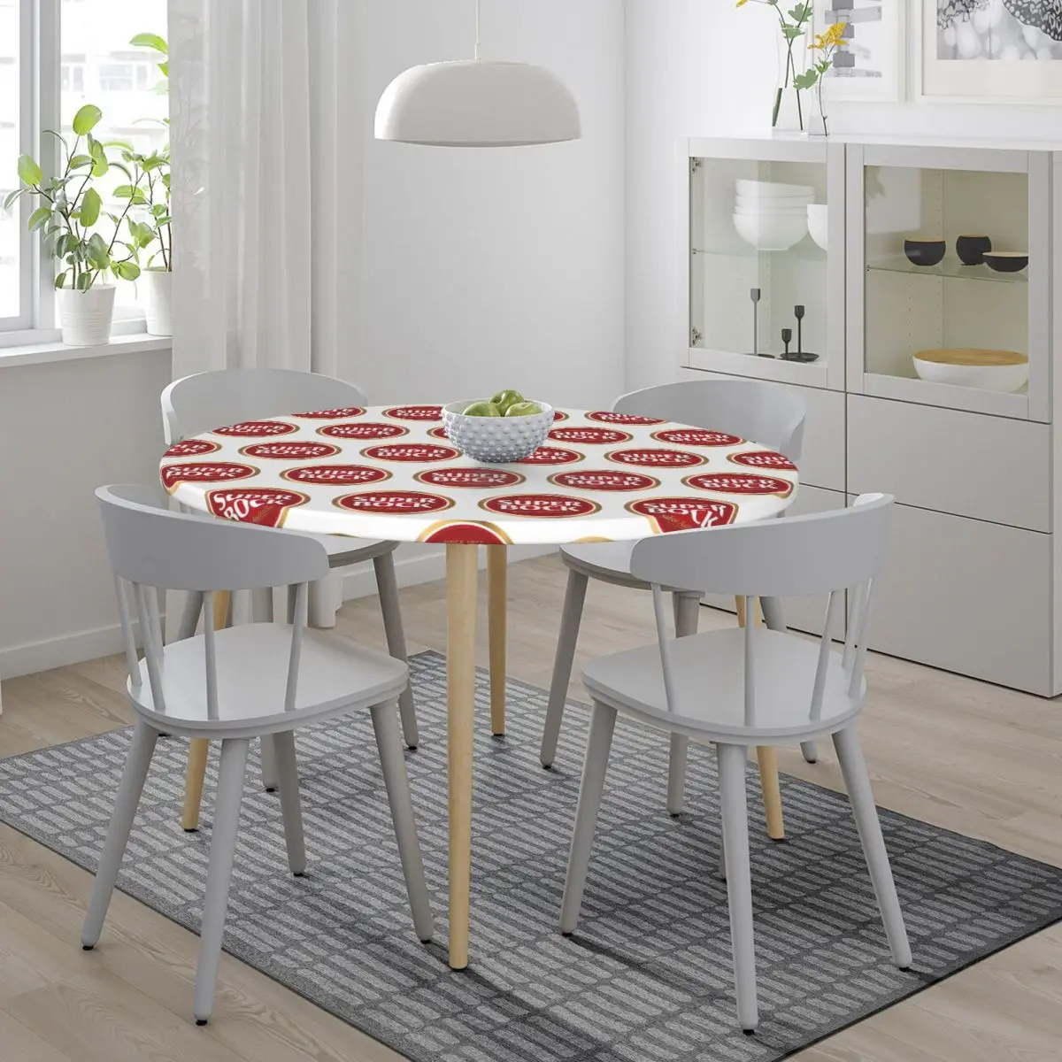 Super Bock Since 1927 Waterproof Round Tablecloth Oilproof Table Cloth for Kitchen Events Dining Table Cover