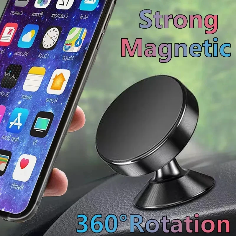 Magnetic Car Phone Holder Mobile Cell Phone Holder Stand Magnet Mount Bracket In Car for iPhone 15 14 13 12 Samsung Xiaomi Redmi