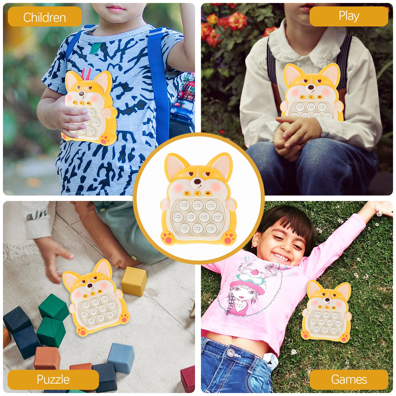 

Quick Push Bubble Game Machine Multi Functional Cartoon Educational Game Enhances Kids Logical Thinking Hand Eye Coordination