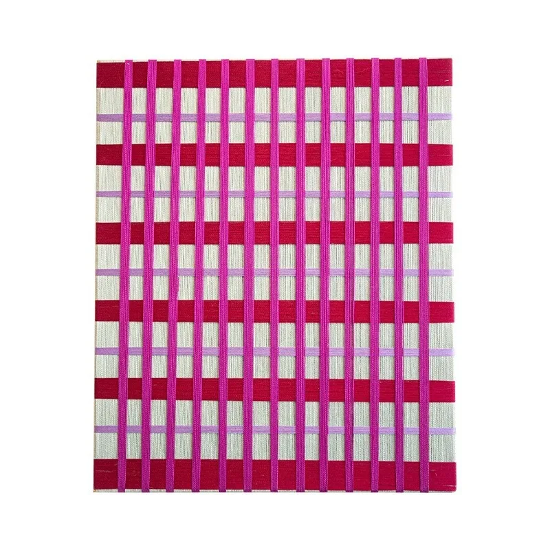 Cream wind living room decorative painting, bedroom dining room rope hand-woven  painting  new pink series