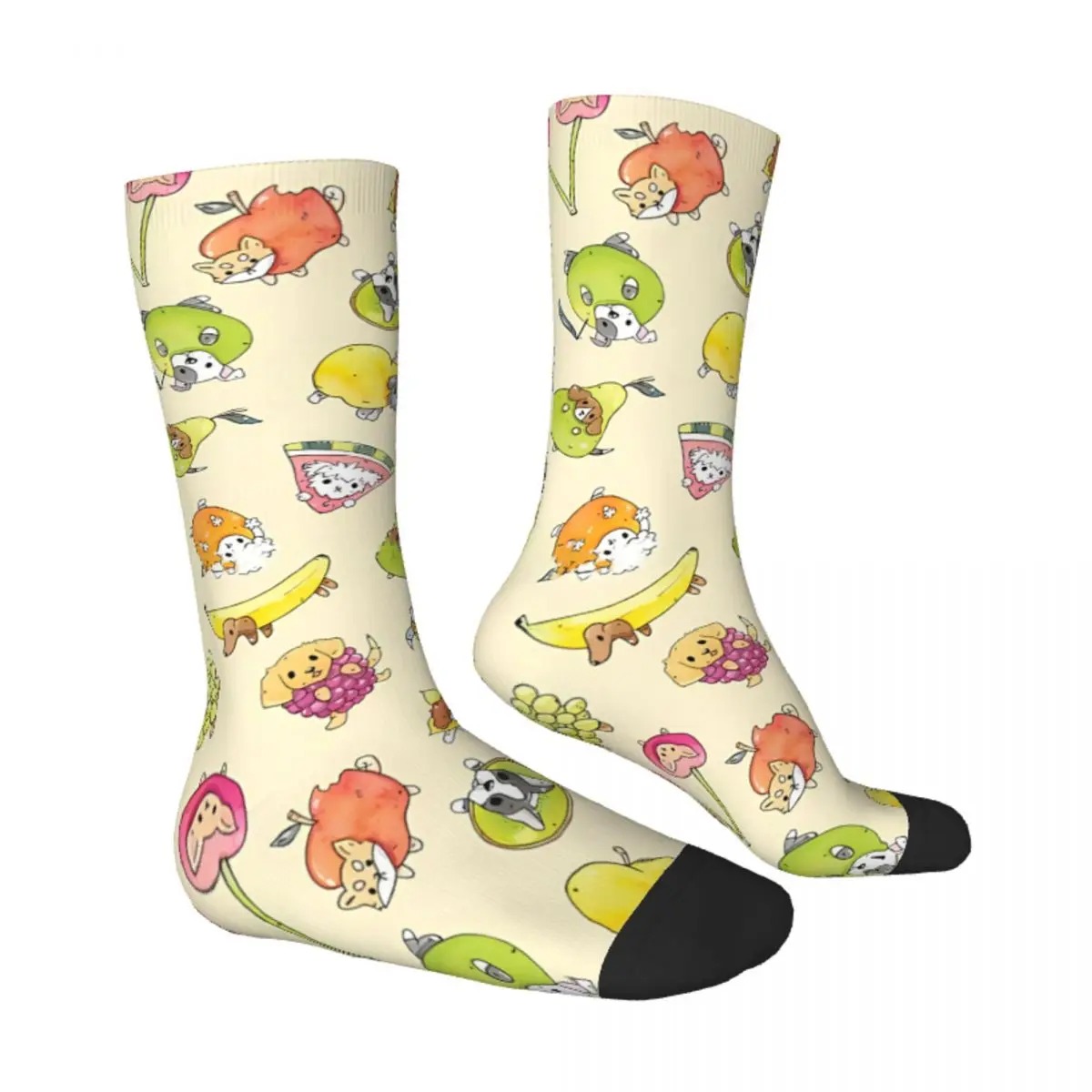 Fruity Pups Fruit Gels Unisex Winter Outdoor Happy Socks, Street Style Elin Sock