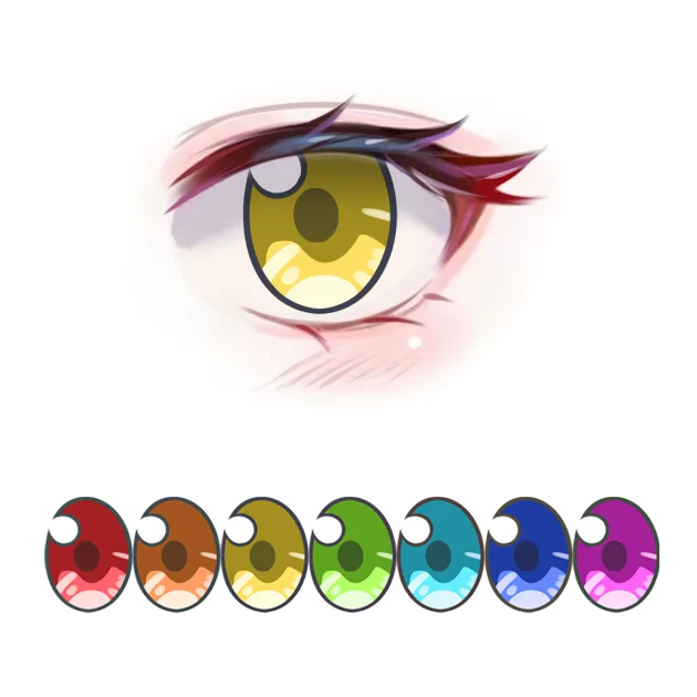 

(Аниме1) Мультяшная маска кигуруми Gurglelove, аниме, индивидуальные глаза