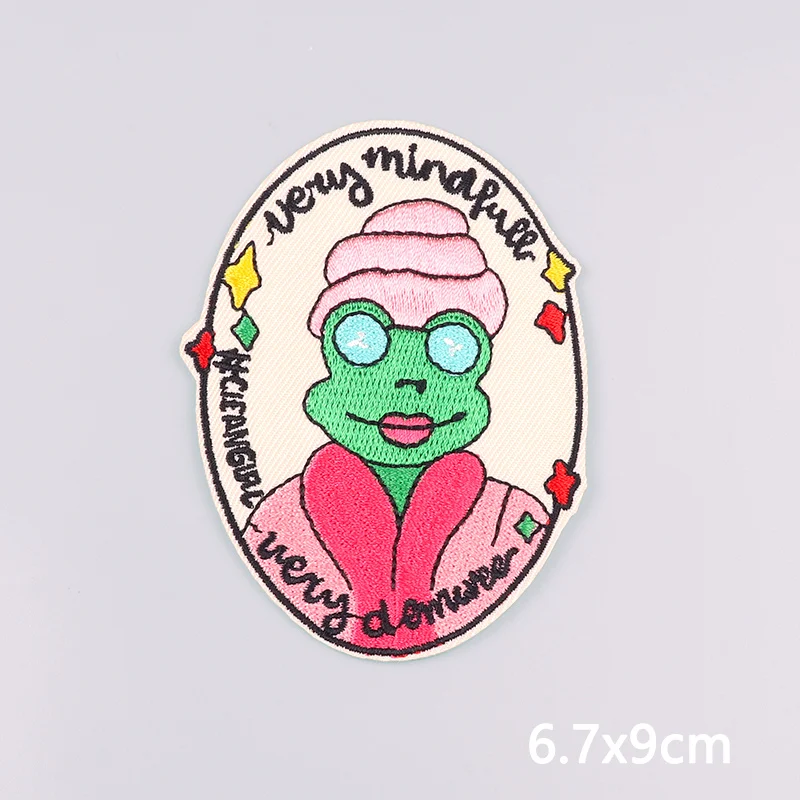 Neue gestickte Patches Oeteldonk Emblem Patch Eisen auf Patch auf Kleidung Niederlande Karneval Frosch Applikation Patches für Kleidung – Detail 3
