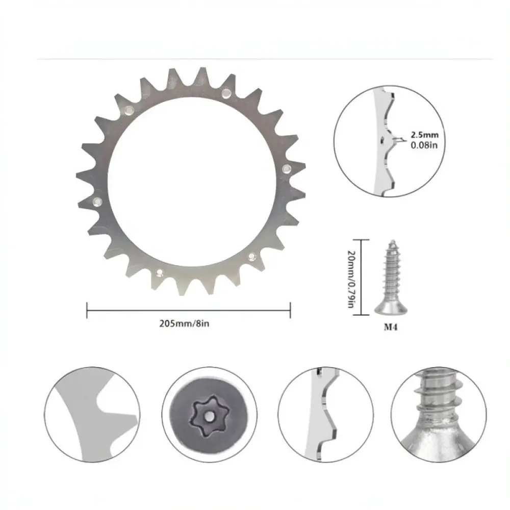 Traction Wheels For Worx Landroid Robot Mower Anti Slip Spikes Parts Garden Lawn Mower Robotic Accessories 205mm 225mm