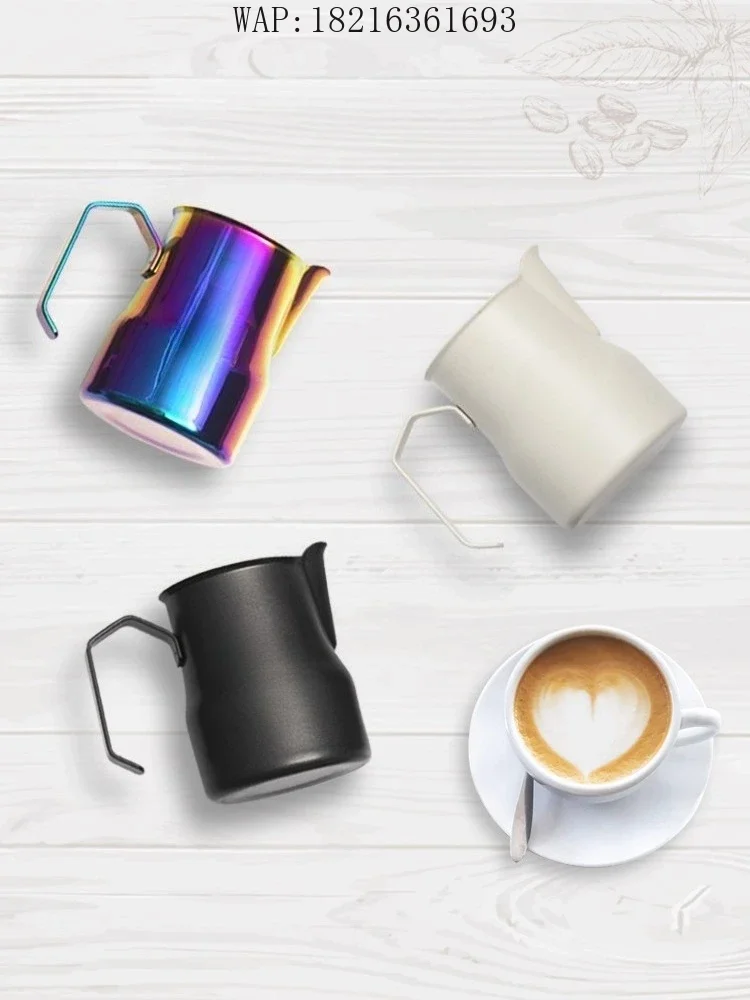 Limited Offer Professional Coffee Pot Accessories 350/450ml Stainless Steel Milk Foam Latte Cup