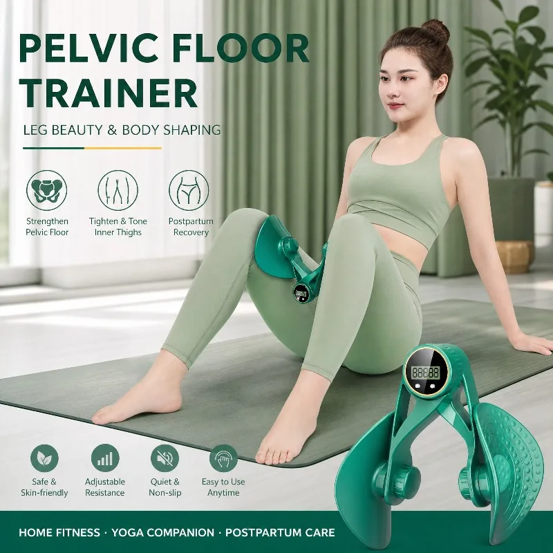 Pelvic Floor Muscle Trainer Postpartum Repair Leg Clamps Multi-Functional Beauty Leg Device Home Yoga Fitness Equipment
