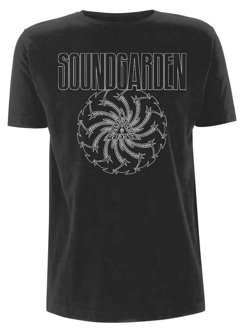

Official Soundgarden T Shirt Blade Motor Finger Black Classic Rock Band Tee Mens