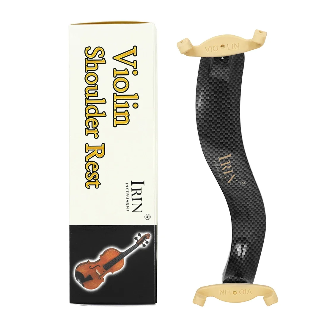 IRIN 4/4 Violin Shoulder Rest Plastic Material Shoulder Padded Adjustable for Stringed Instrument Violin Accessories