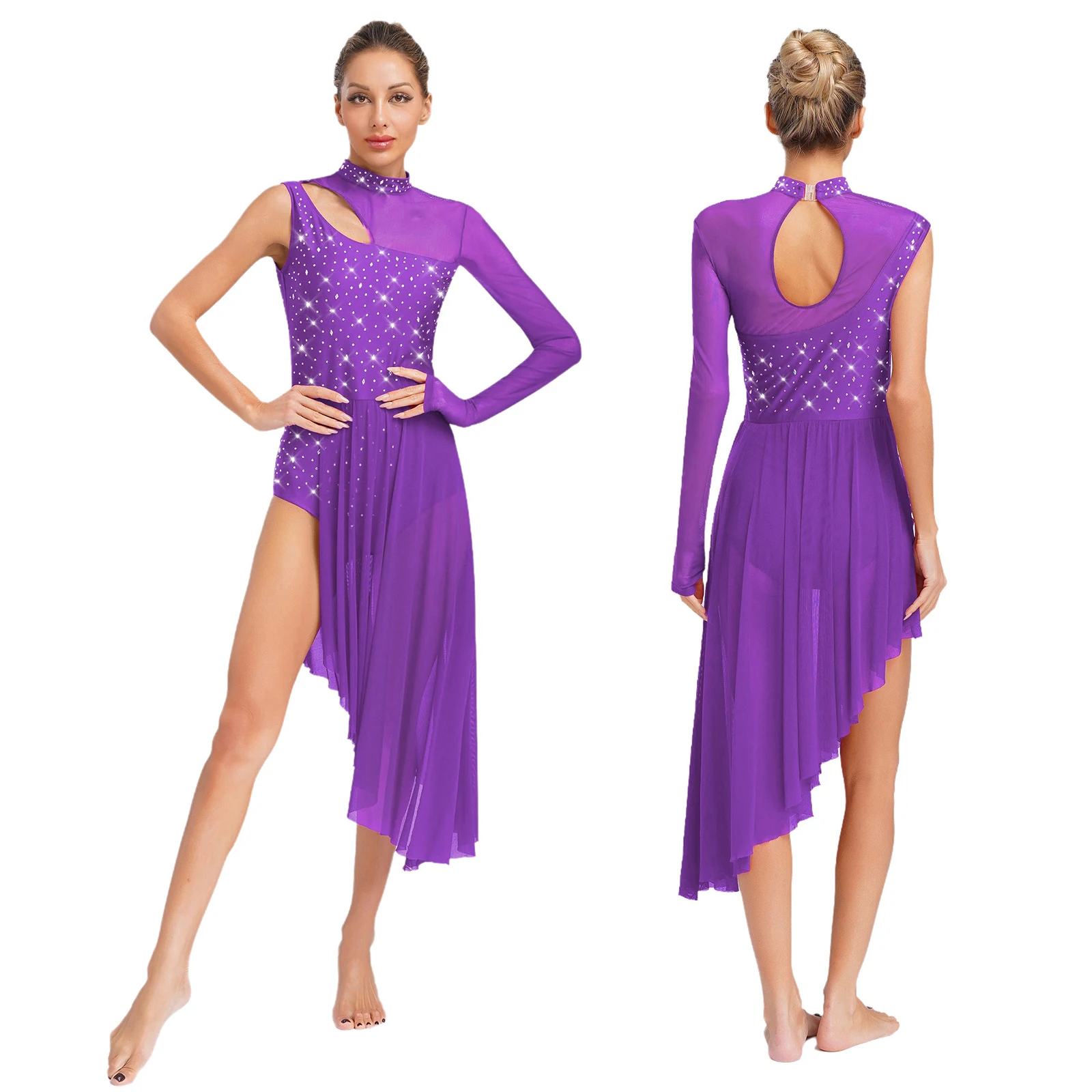 flowy dresses for dance Amazon.com: ODASDO Women Lyrical Dance Dress Ballet Modern Contemporary Dance Costume Spaghetti Straps Handerkerchief Hem Chiffon Flowy Skirt Ballroom Cha Cha Clothes Black XS : Clothing, Shoes & Jewelry