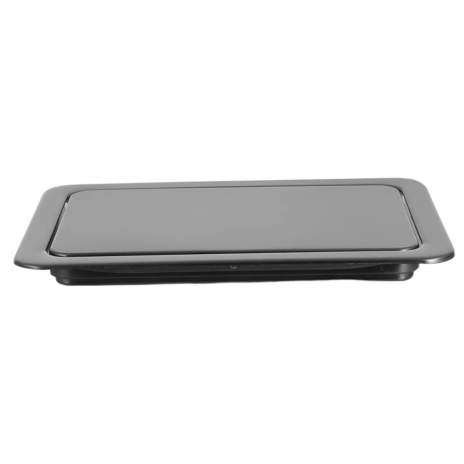 

Stainless Steel Recessed Trash Can Lid Swing Mechanism Flush Mounted Countertop Bathroom Kitchen Waste Bin Cover Hidden Garbage