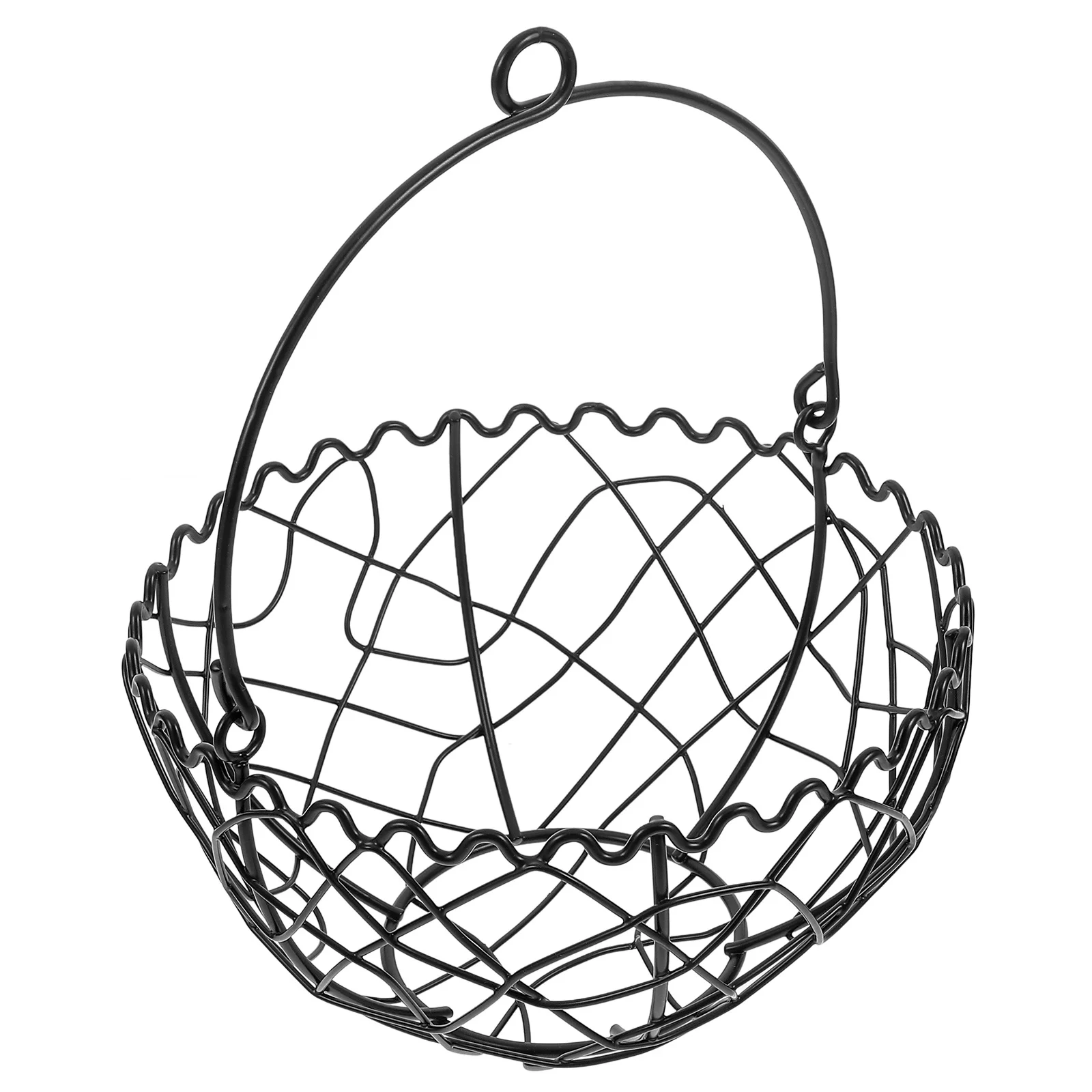 

Kitchen Egg Storage Basket Iron Mesh Vegetable Fruit Garlic Ginger Holder Compact Ventilated Countertop Storage Basket for Home