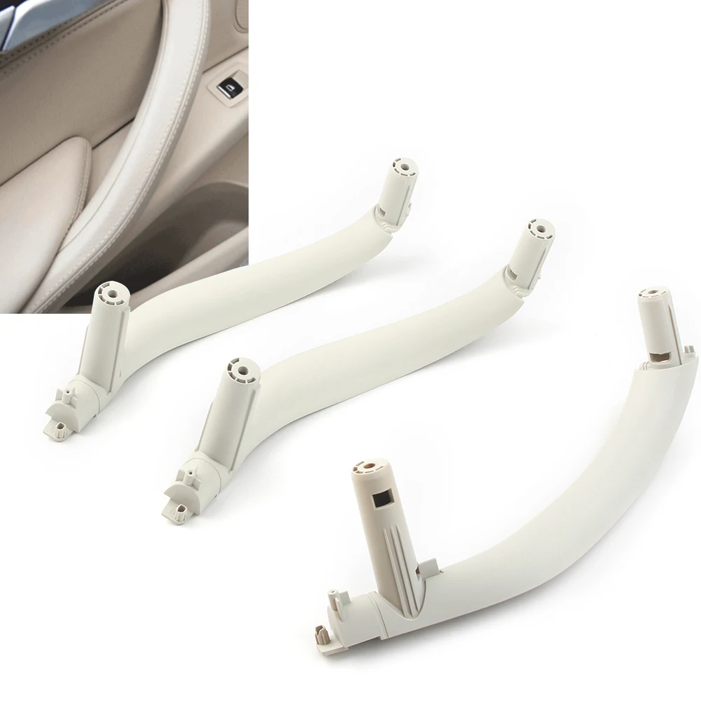 3PCS/Set Car Inner Interior Door Pull Handle Trim Cover RHD Only For BMW F15 F16 X5 X6 2014 2015 2016 2017 2018 ABS