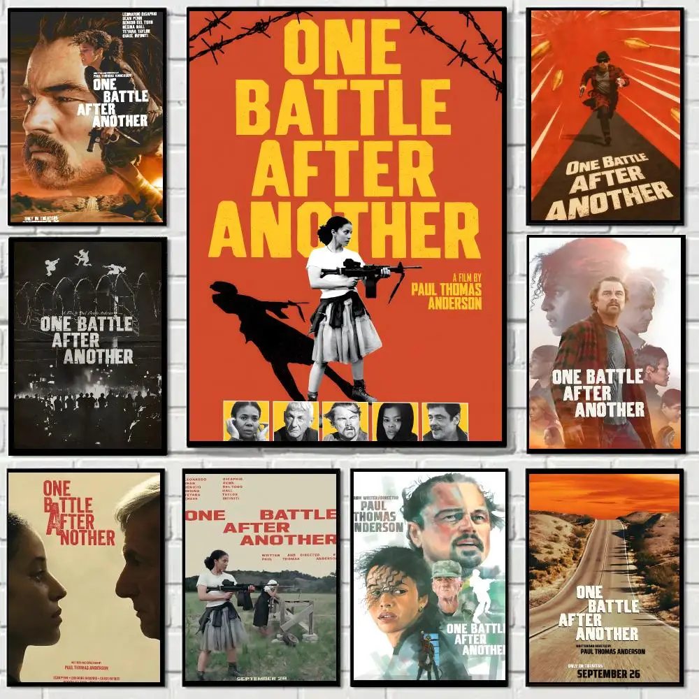 One Battle After Another Movie Canvas Poster Art HD Advanced Aesthetic Printing Paper Wall Art for Living Room Home Decor