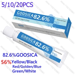 GOOSICA-Crema para el cuidado de tatuajes, 82.6%, 56%, 5/10/20 unidades, 8 colores, distintas opciones, antes del maquillaje permanente, delineador de labios y cejas, 10g